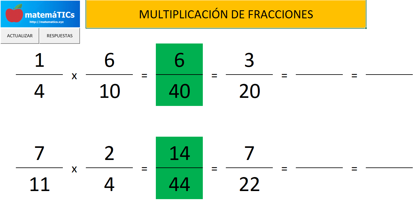 Multiplicacion De Fracciones Ejemplos Resueltos 7068